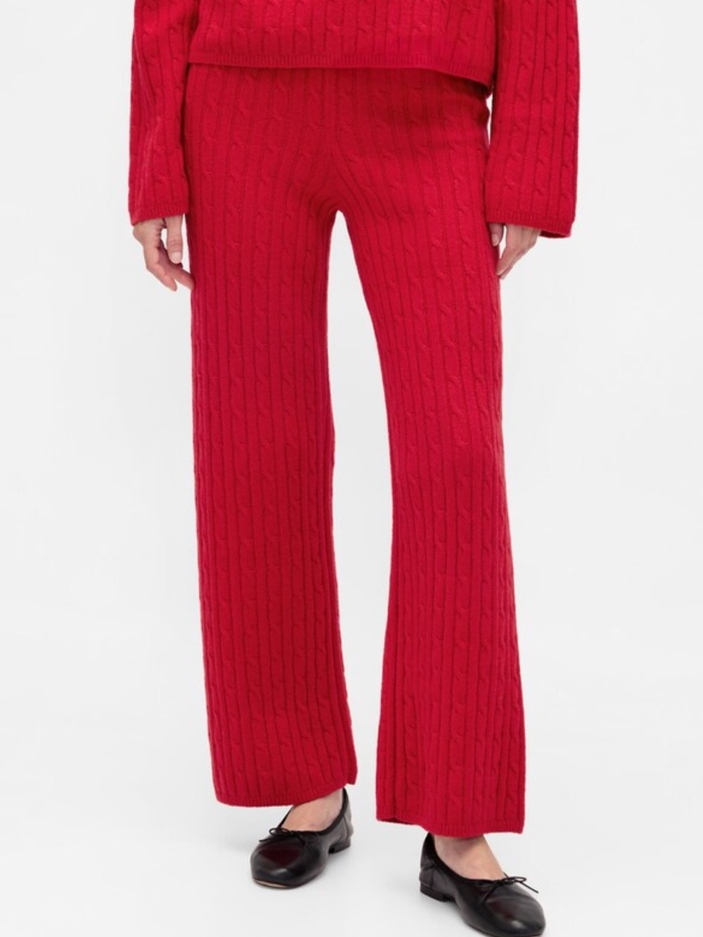 NWT- GAP- L & XL. CashSoft Cable Knit Sweater Pant